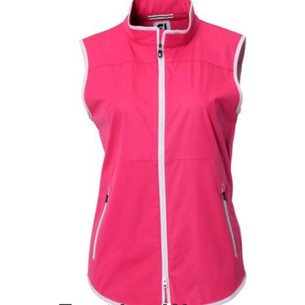 𝅺FootJoy Womens Pink  Lightweight Softshell Golf Vest XL Ladies
